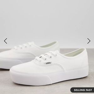 Vans Authentic Platform Sneakers White 2.0